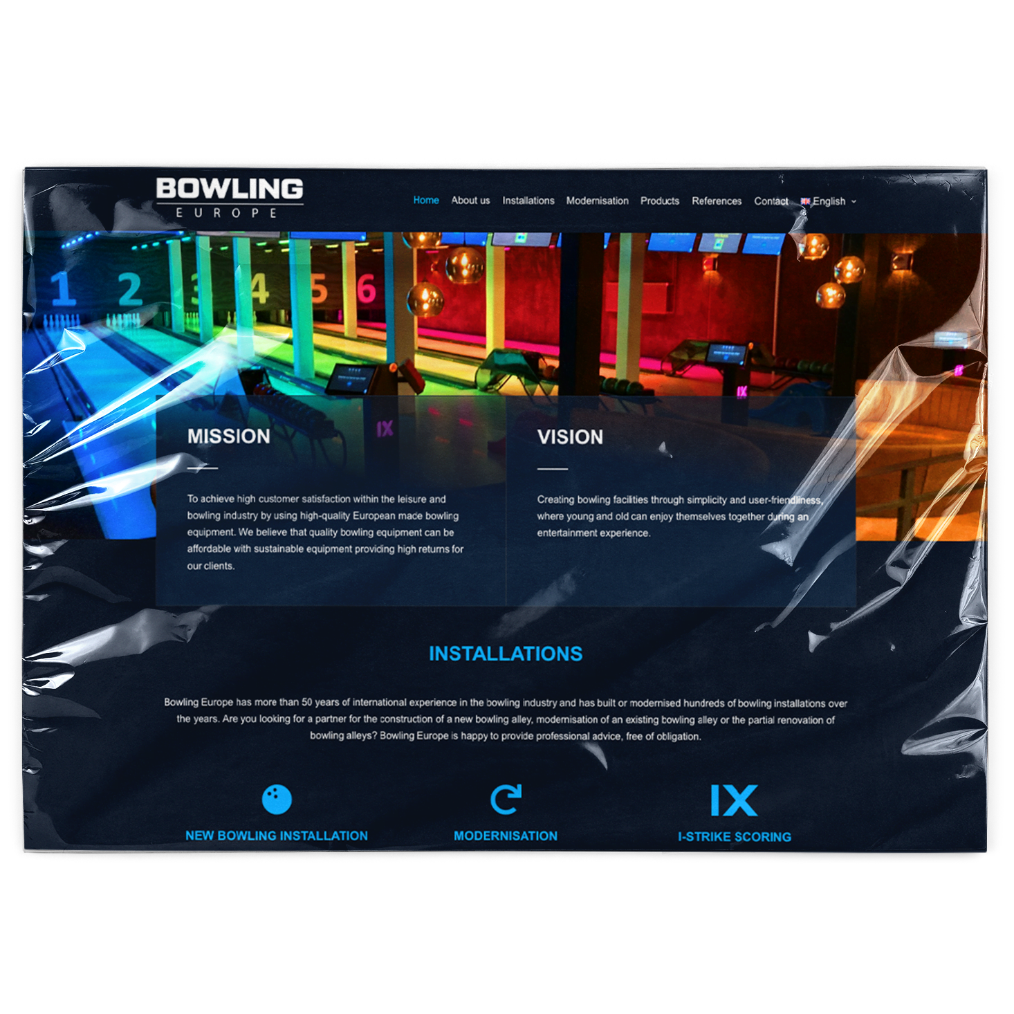 Bowling Europe WordPress website door NDG Media